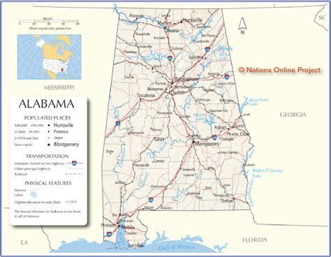 State Maps Interactive Alabama