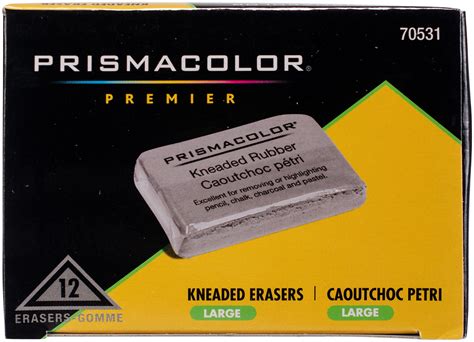 Prismacolor Kneaded Eraser 1 34 X 1 14 X 516 Inches Gray Pack Of