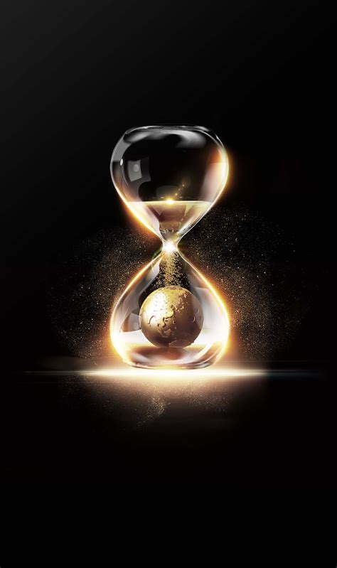 Atmospheric Black Background Hourglass Black Atmosphere Hourglass