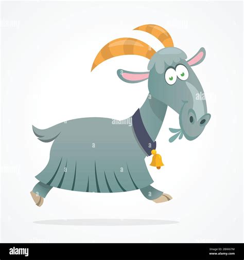 Vector Illustration Of Cute Goat Cartoon Stock Vector Image And Art Alamy