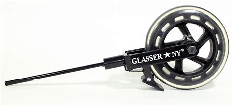 Glasser Solid Tire Bass Transport Wheel 10mm Deluxe With Reverb