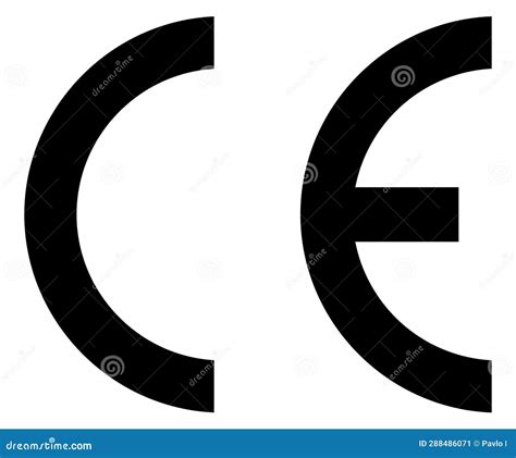 Ce Standard Mark Logo Icon For Product Packaging Quality Assurance Of