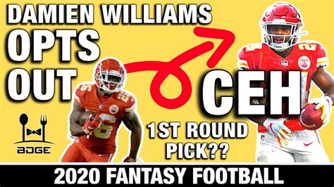 Clyde Edwards Helaire Fantasy Outlook After Damien Williams Opts Out Of