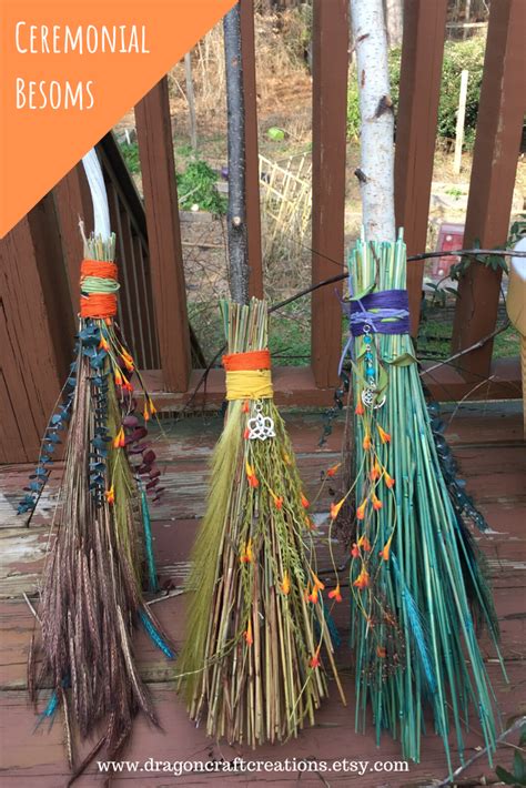 Ceremonial Bessom Brooms Magic Crafts Witch Broom Handfasting