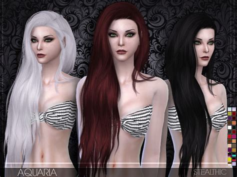 The Sims Resource Stealthic Aquaria Female Hair