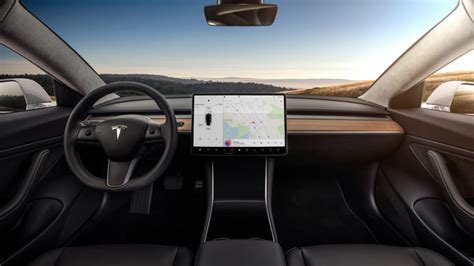 Tesla Model 3 Interior Dash Head On The Green Car Guy