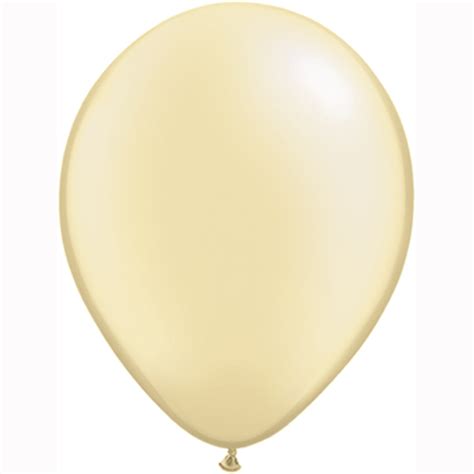 10 Treated Pearl Ivory 11″ Helium Filled Latex Balloons London Helium