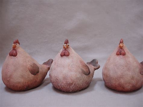 Clay Chickens By Janiacs Redbubble