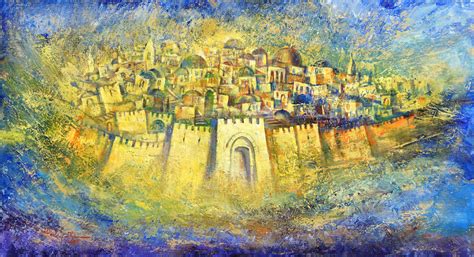 What Are The Most Identifying Features Of The Judaica Art Abstract Jerusalem Paintings
