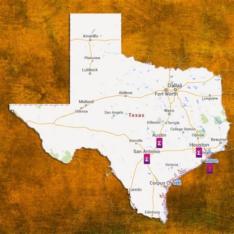 Mapa De Texas Completo