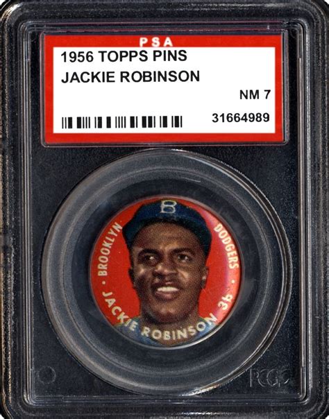 Auction Prices Realized Baseball Pins 1956 Topps Pins Jackie Robinson