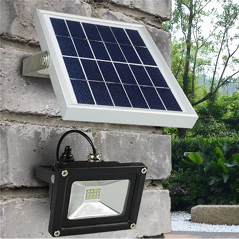 Dbf Solar Powered Led Flood Light 10w Outdoor Lamp Waterproof Ip65 For