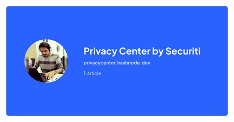 Privacy Center By Securiti