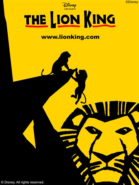 New Lion King Broadway Musical Poster The Lion King Musical London