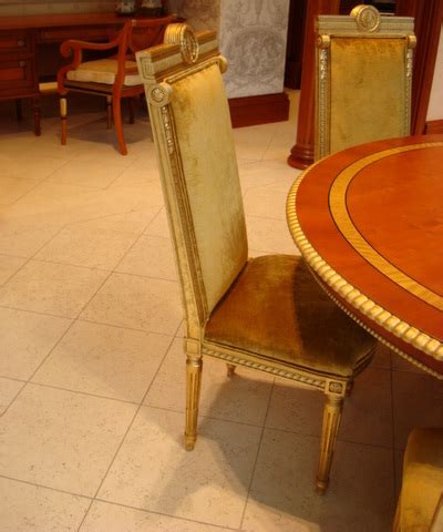 Maybe you would like to learn more about one of these? Ex Display Clive Christian Dining Table in Yew & Gold