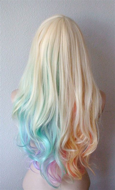 de 25 bedste idéer inden for pastel rainbow hair på pinterest