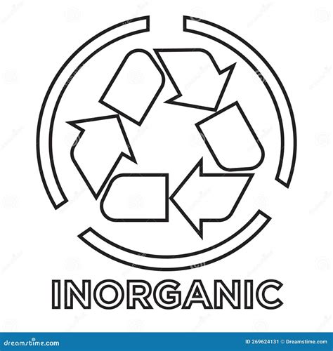 Recycle Inorganic Icon Stock Vector Illustration Of Inorganic