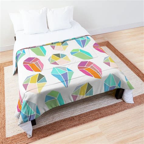 Colorful Triangle Universal Seamless Pattern Comforter By Goldenboy999