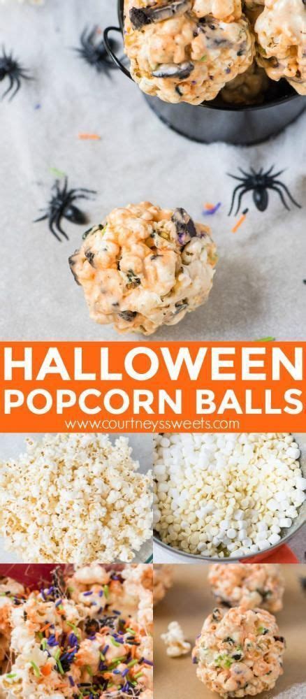 Machen Sie Unsere Halloween Popcorn Bälle Zu Einem Lustigen Halloween