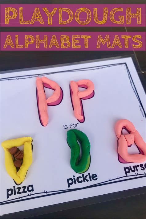 Play Dough Alphabet Mats Play Dough Alphabet Playdough Mats Alphabet