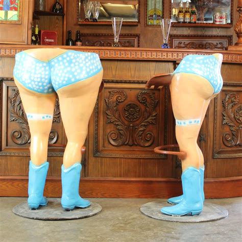 Pranksters in georgia set up the big booty prank, a social experiment to see how many people would look at an attractive woman. Cow Girl Bar Stool Pair with Polka Dot Bikinis Western ...