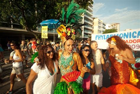 Carnival Of Brazil Ipanema Beach Rio De Janeiro Editorial