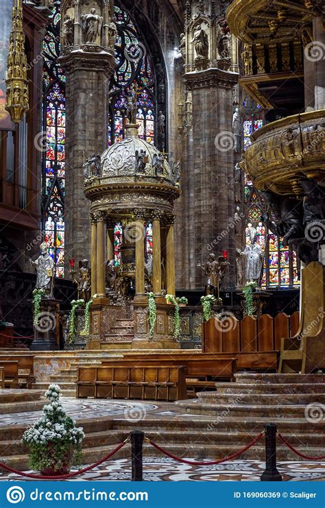 Luxury Altar Of The Milan Cathedral Duomo Di Milano Famous Gothic