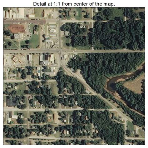 Aerial Photography Map Of Pawnee Ok Oklahoma