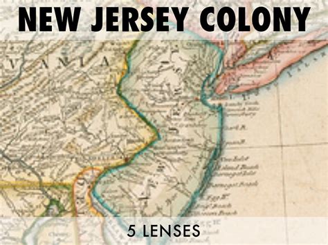Map Of The Colony Of New Jersey World Map