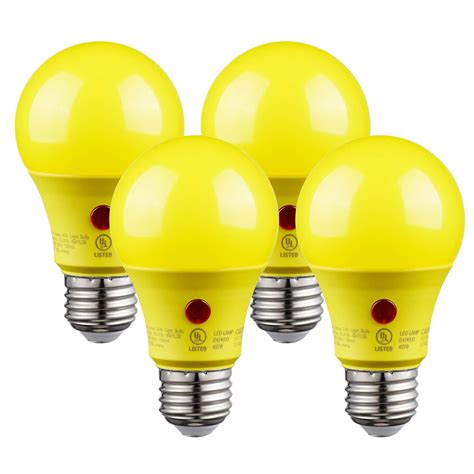 Buy Torchstar Yellow Dusk To Dawn Light Bulbs Outdoor Sensor A19 Led