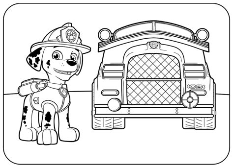 Coloring pages info has over 65 awesome paw patrol coloring pages including this cute coloring sheet of chase zuma marshall and their paw patrol badges. Vaak Paw Patrol Kleurplaat @XNX75 - AgnesWaMu