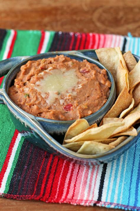 Easy Cheesy Bean Dip Emily Bites