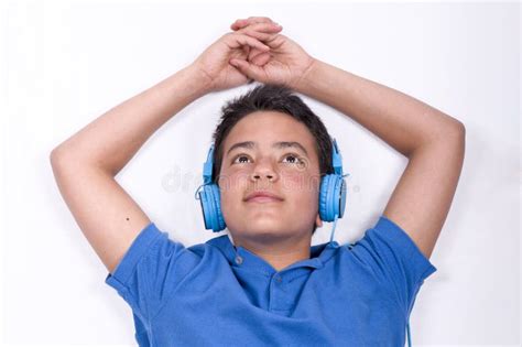 Teenager Listening To Music Stock Photo Image Of Child Headphones