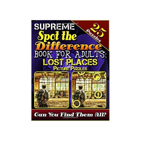 Buy Supreme Spot The Difference Book For Adults Lost Places Picture
