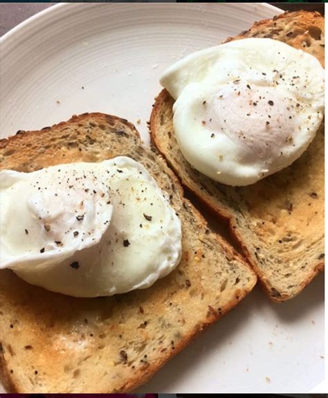 Poached Eggs On Toast Poached Eggs On Toast Egg Toast Home Cooking Photo And Video Instagram