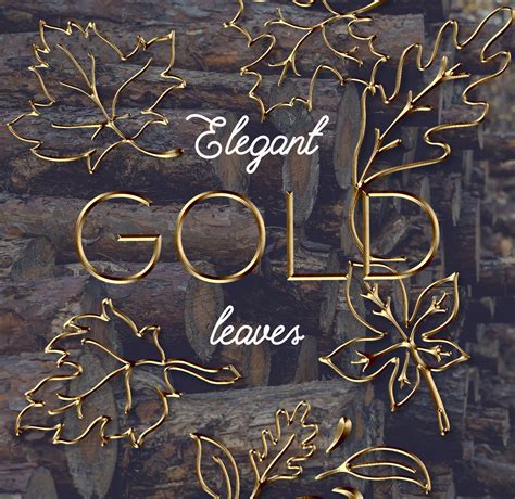 Fall Clip Art Elegant Gold Leaves Fall Leaves Clipart