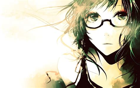Girl With Glasses Anime Wallpapers Top Free Girl With Glasses Anime Backgrounds Wallpaperaccess