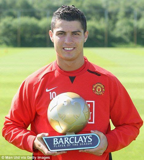 He Poses With 2008 Barclays Player Of The Year Award World Best