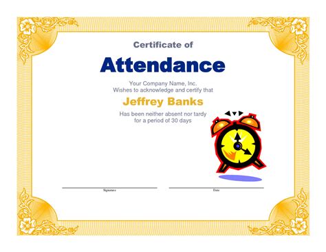 Attendance Clipart Participation Student Attendance Regarding Perfect