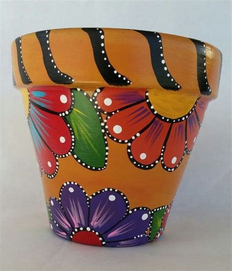 40 Flower Pot Painting Ideas And Designs To Try Clay Flower Pots