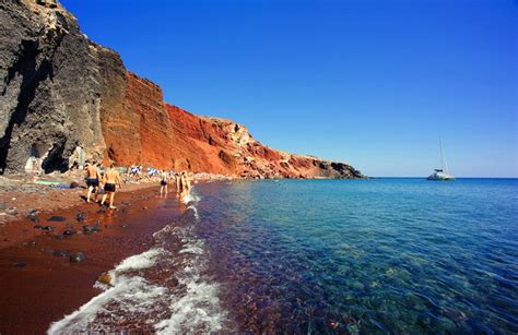 The Famous Red Beach In Santorini Island Best Of Greece