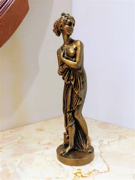 Venus Italica Figurine Venus Statue Semi Nude Woman Etsy