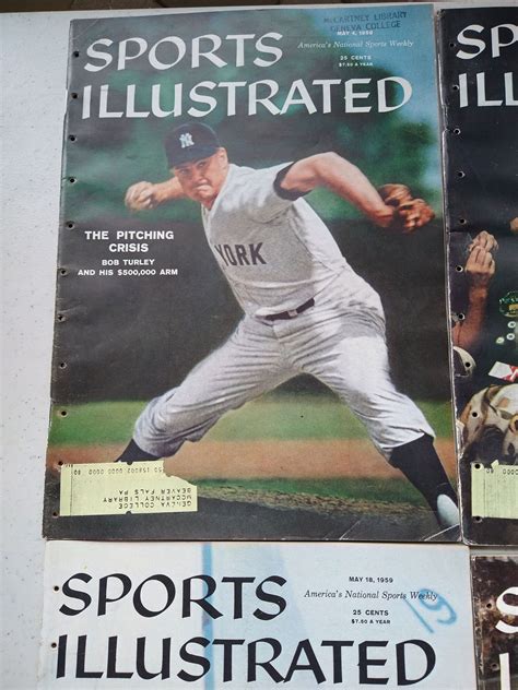 Vintage Sports Illustrated 4 Issues Dated From May 1959 Etsy