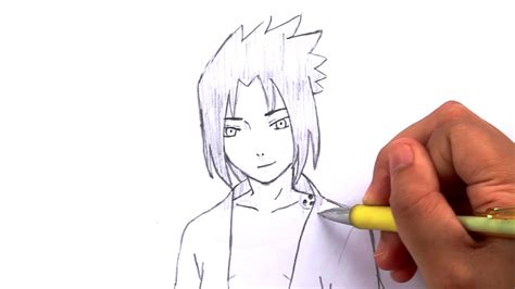 How To Draw Sasuke Uchiha From Naruto Youtube