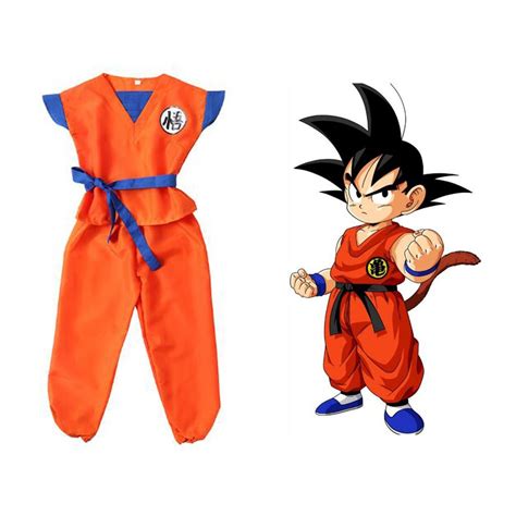 Kids Halloween Anime Dragon Ball Z Goku Boys Cosplay Costume Fancy