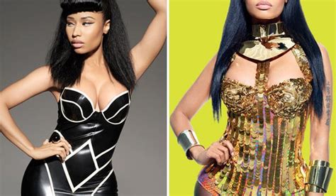 Nicki Minajs ‘billboard Magazine Shoot — Sexy Cleavage And Curled Bangs