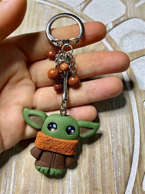 Adorable Handmade Keychain Baby Yoda Etsy