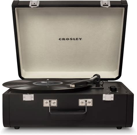 Crosley Cr6252ablk Crosley Portfolio Turntable Tragbarer Bluetooth