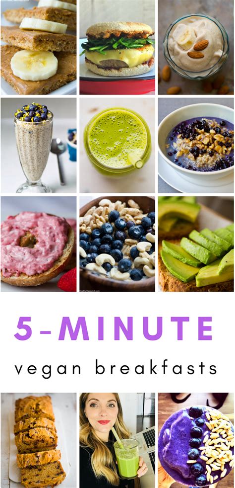 12 Five Minute Vegan Breakfasts Vegan Recipe