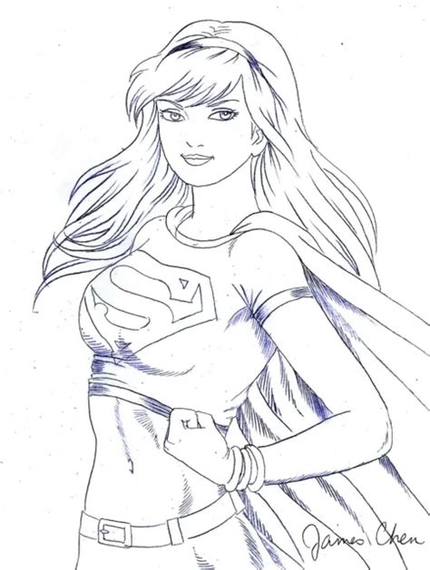 Supergirl Original Comic Art Pencil Sketch 2 999 Picclick